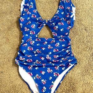 One piece bathing suit